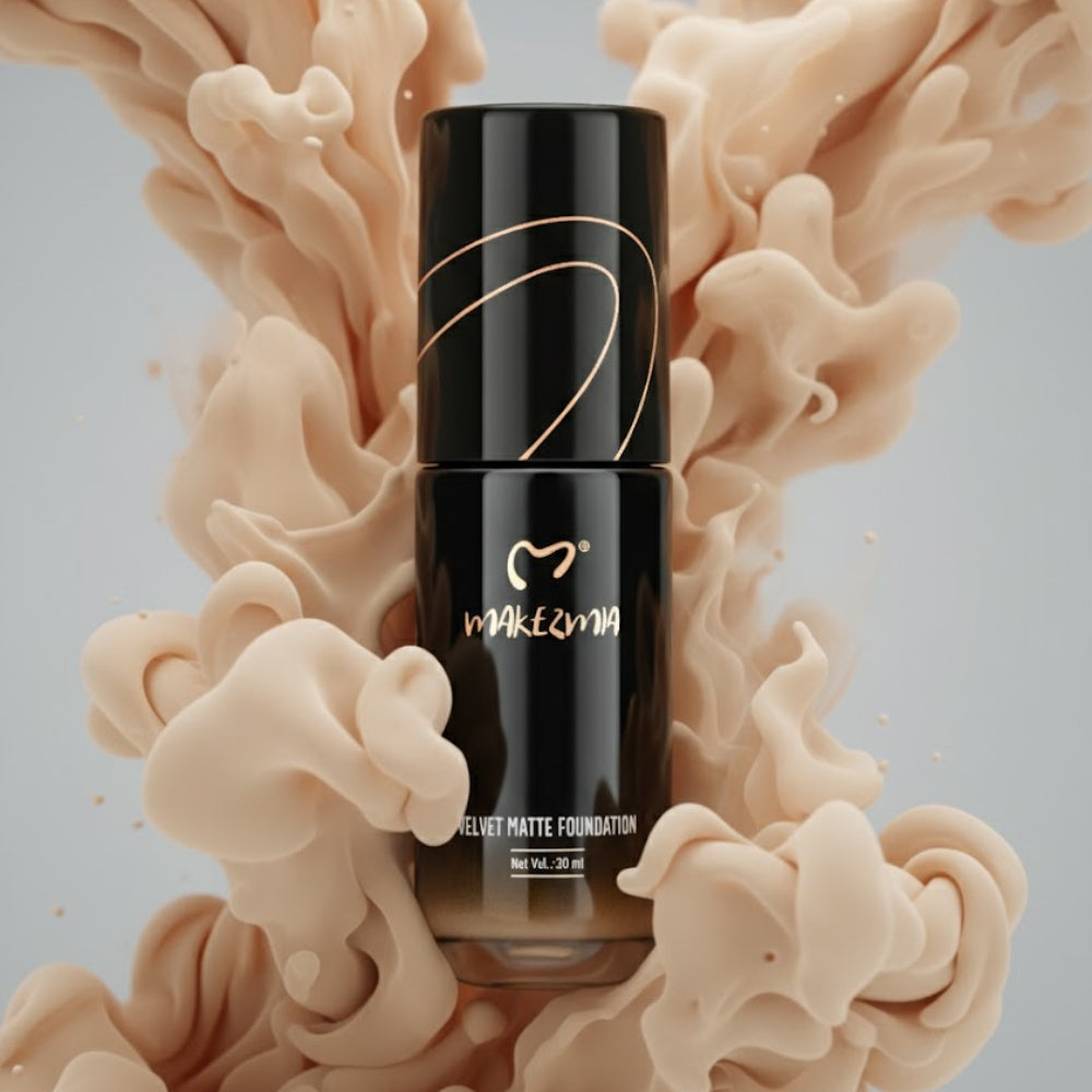 Makezmia Velvet Matt Foundation for daily and glam makeup