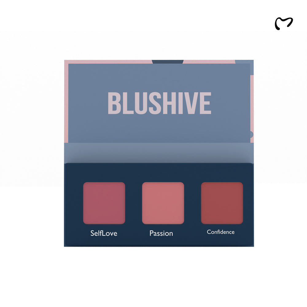 Makezmia Invisiblend Concealer Palette + FREE BlushHive Blusher Palette INSIDE
