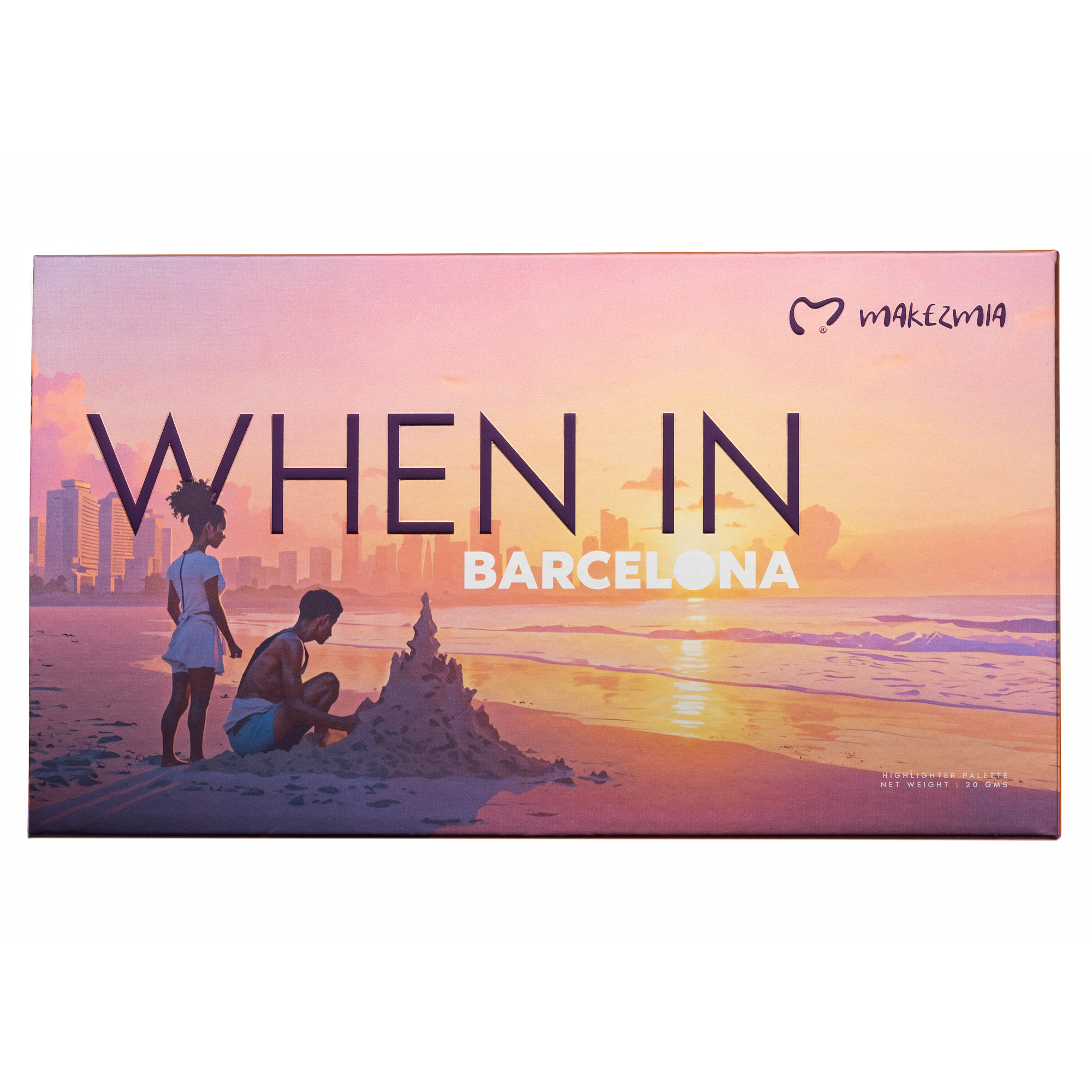 Makezmia WHEN IN BARCELONA - 8 Color Highlighter Palette