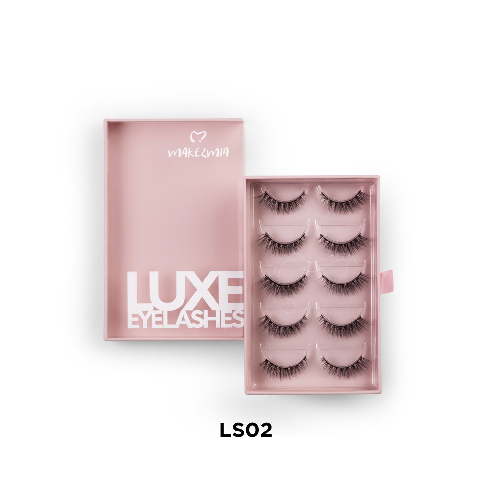 Makezmia Luxe Eyelashes – 5 Pairs - LS02