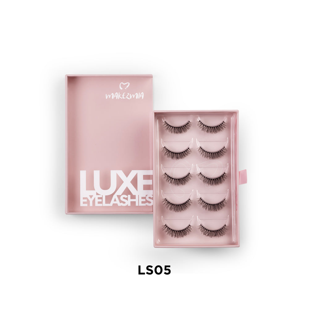 Makezmia Luxe Eyelashes – 5 Pairs - LS05