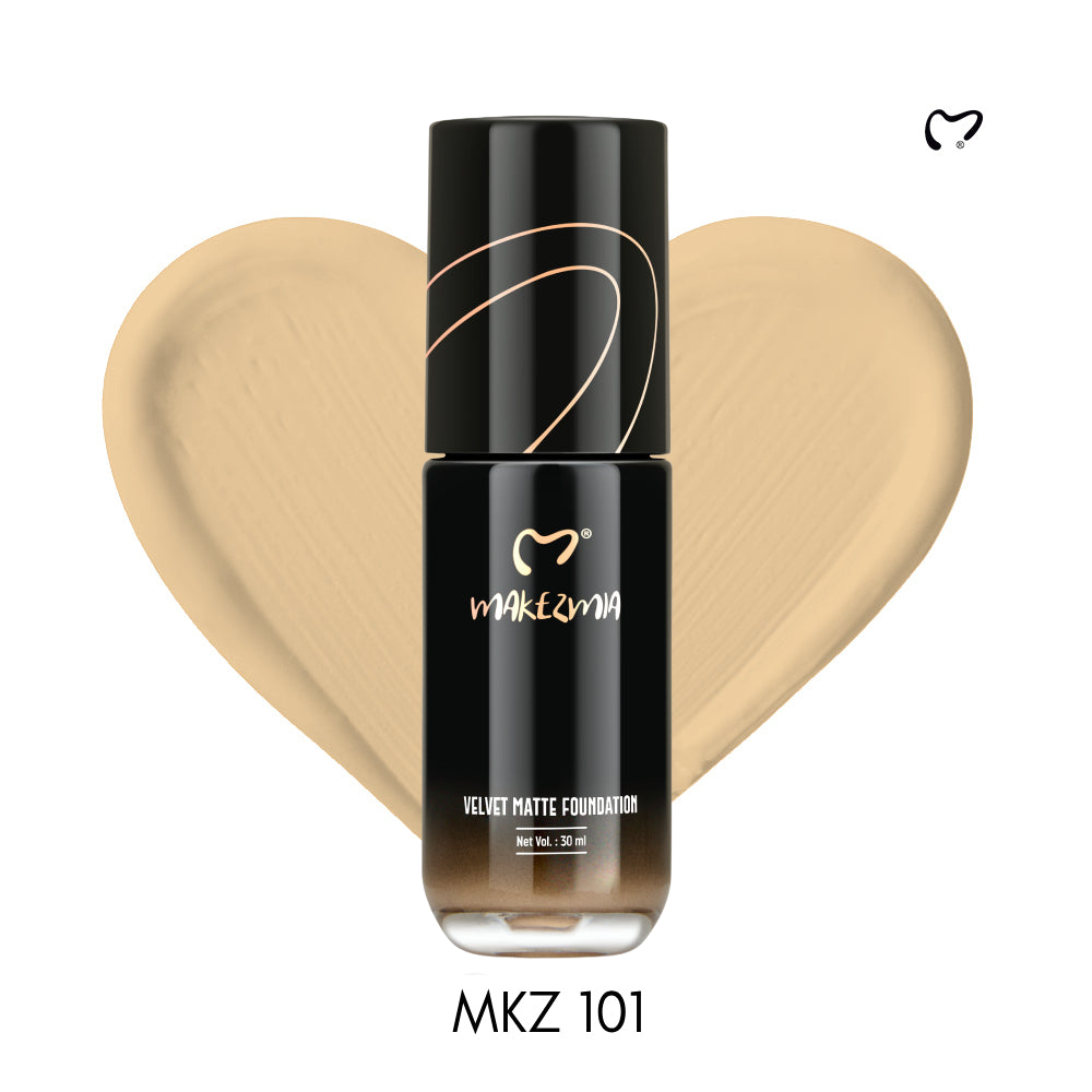 Makezmia Velvet Matt Foundation MKZ 101  (30ml)