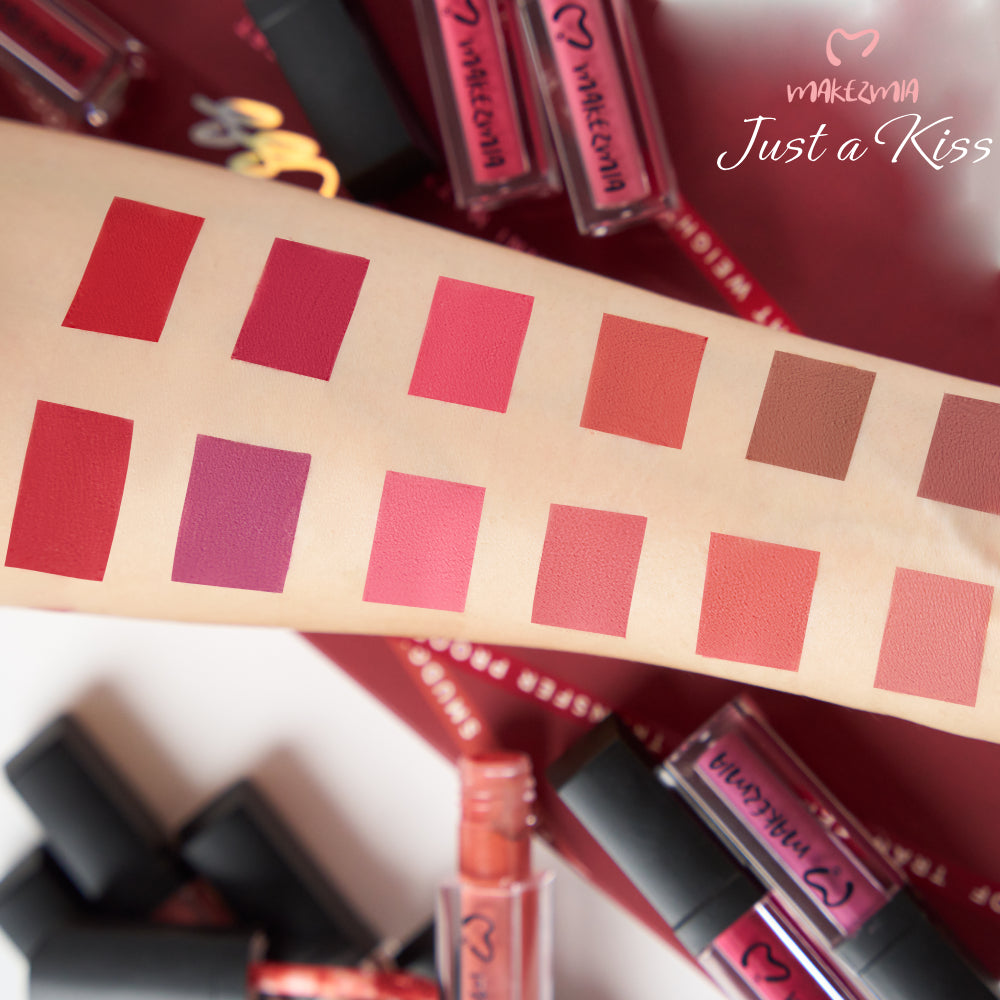 Makezmia "Just a kiss" Liquid lip set 12/pcs