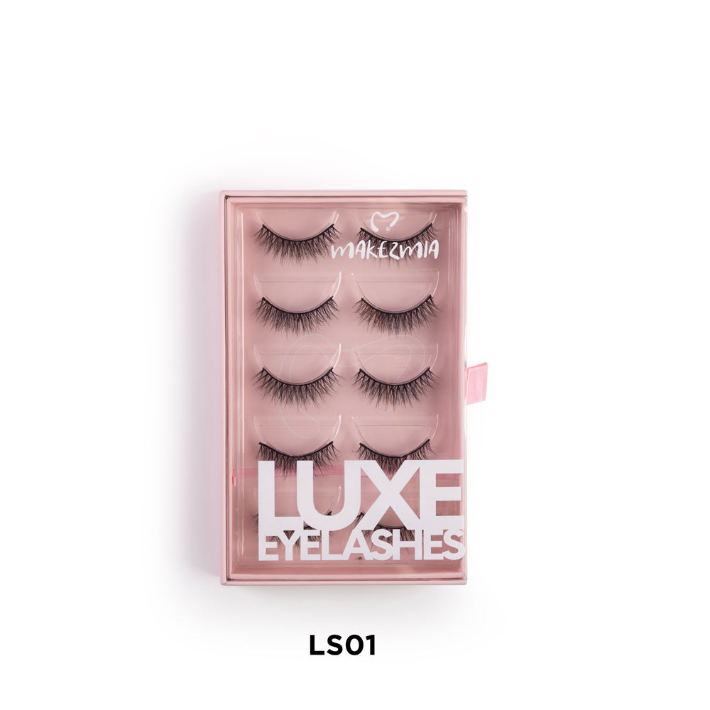 Makezmia Luxe Eyelashes – 5 Pairs - LS01