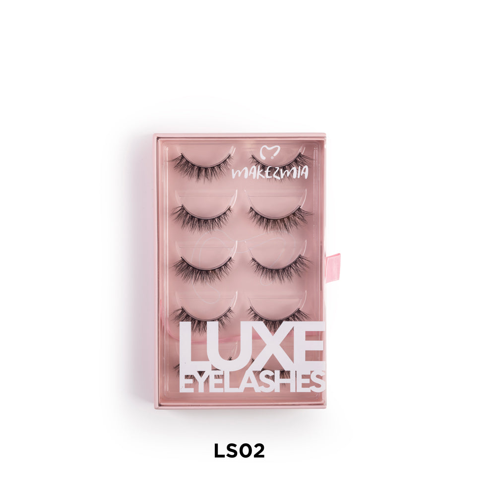 Makezmia Luxe Eyelashes – 5 Pairs - LS02