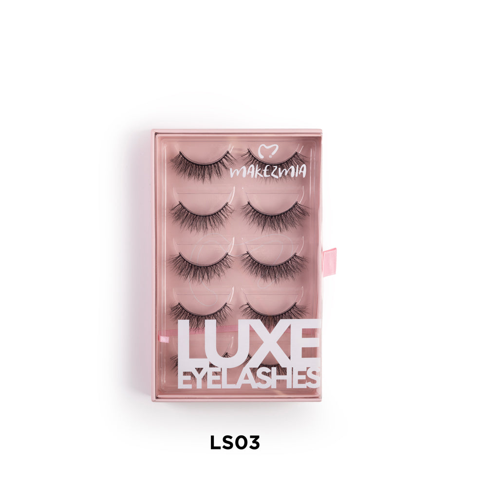 Makezmia Luxe Eyelashes – 5 Pairs - LS03