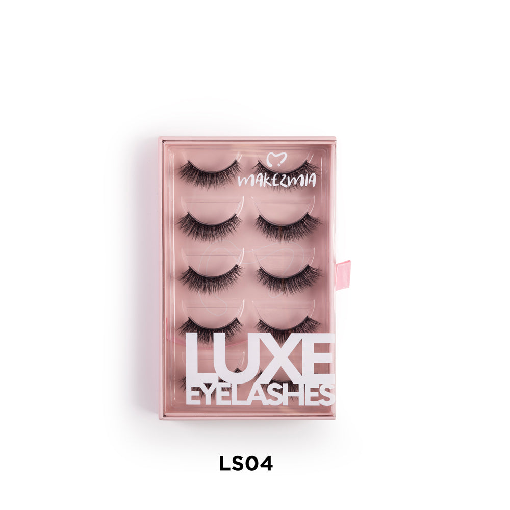 Makezmia Luxe Eyelashes – 5 Pairs - LS04