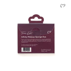 Makezmia Infinity Makeup Sponge Duo pack contents and care instructions