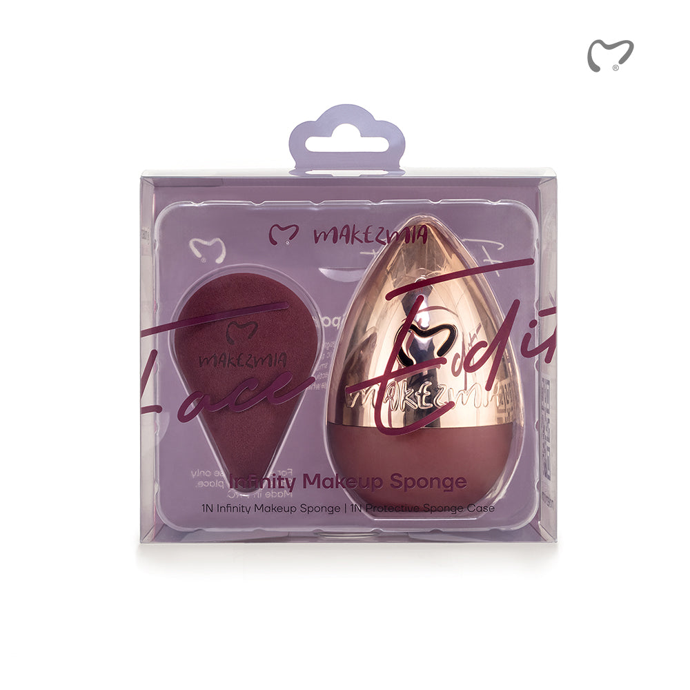 Makezmia Infinity Makeup Sponge with Protective Case retail pack front